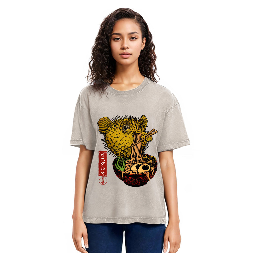 Tokyosol Ramen Lover Fugu Washed T-Shirt