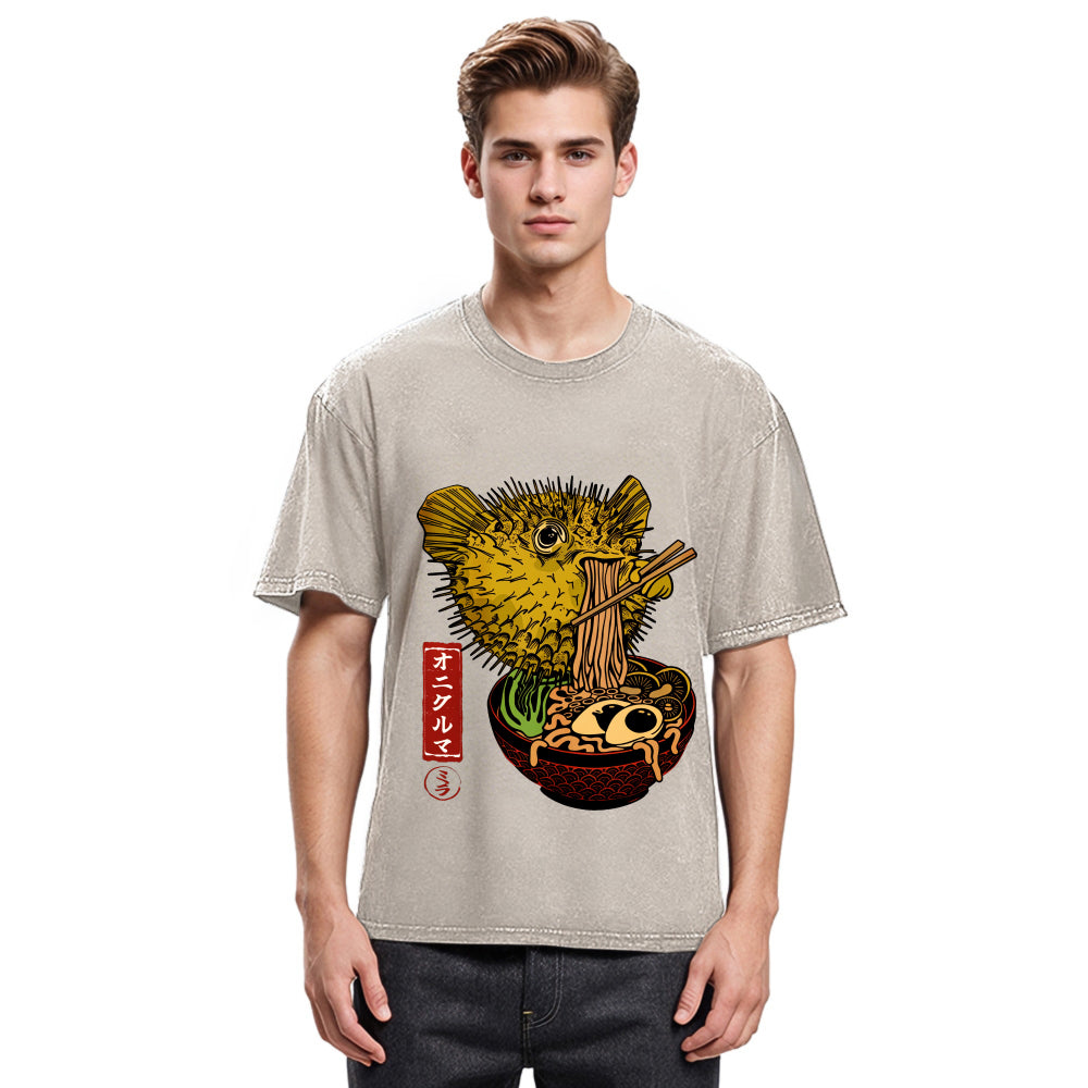 Tokyosol Ramen Lover Fugu Washed T-Shirt