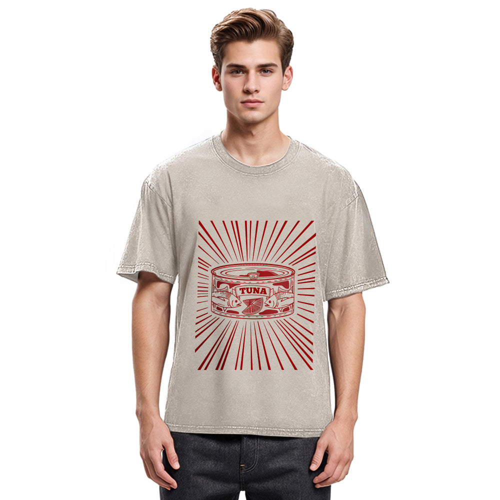 Tokyosol Canned Tuna Washed T-Shirt