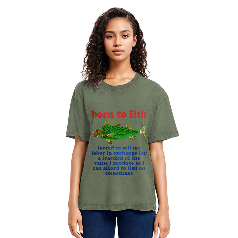 Tokyosol Born To Fish Washed T-Shirt