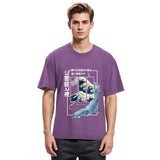 Tokyosol Ukiyoe Waves And Fish Washed T-Shirt