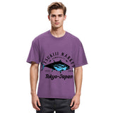 Tokyosol Tsukiji Fish Market Blue Fish Washed T-Shirt