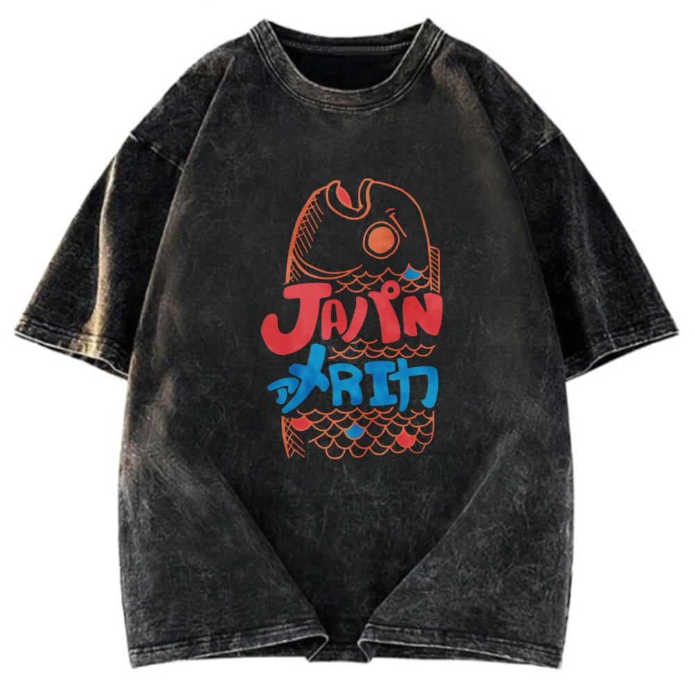 Tokyosol Japanese Fish Washed T-Shirt