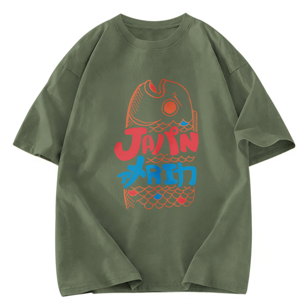 Tokyosol Japanese Fish Washed T-Shirt