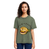 Tokyosol Hamburger Fish Japanese Washed T-Shirt