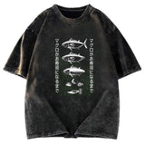 Tokyosol How Tuna Becomes Sushi Washed T-Shirt