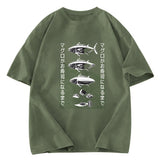 Tokyosol How Tuna Becomes Sushi Washed T-Shirt