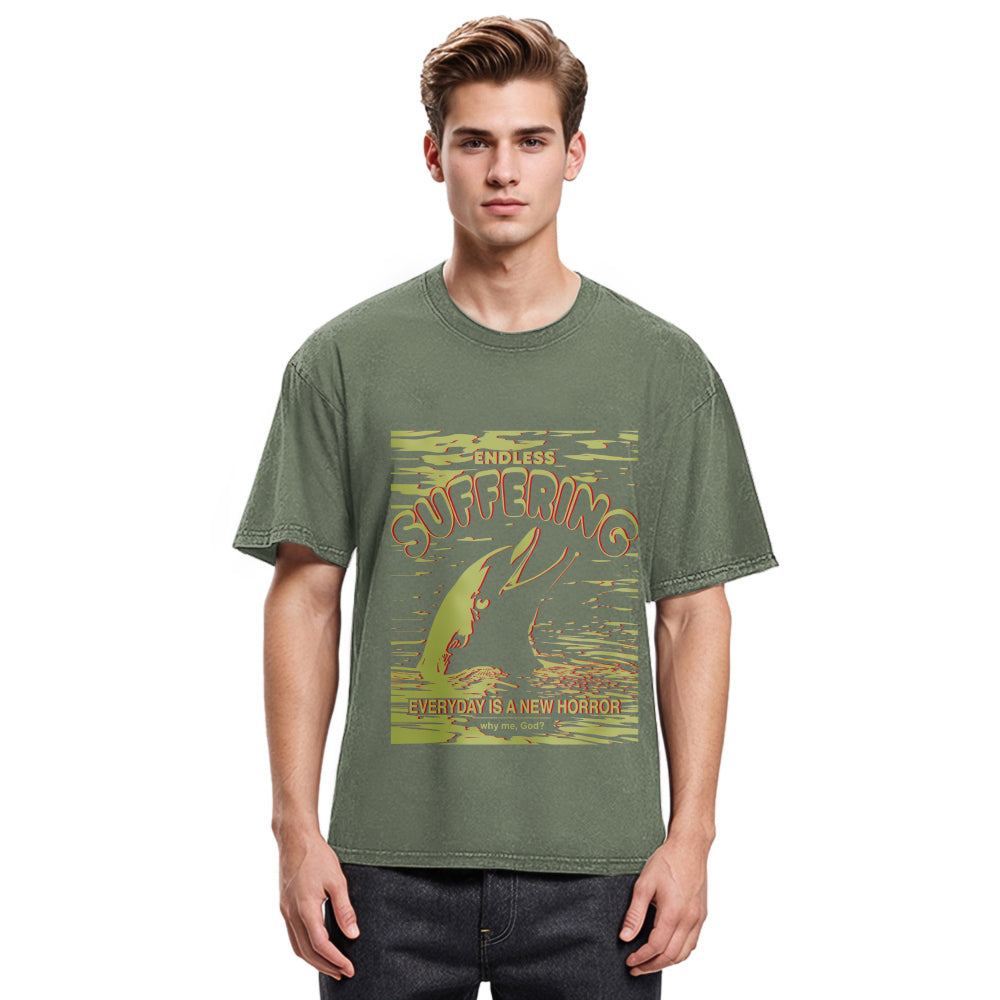 Tokyosol Frightened Dolphin Washed T-Shirt