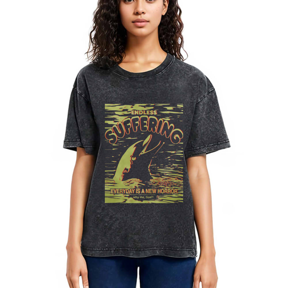 Tokyosol Frightened Dolphin Washed T-Shirt