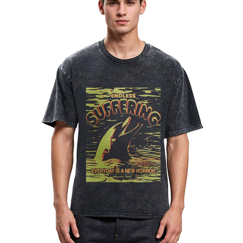Tokyosol Frightened Dolphin Washed T-Shirt