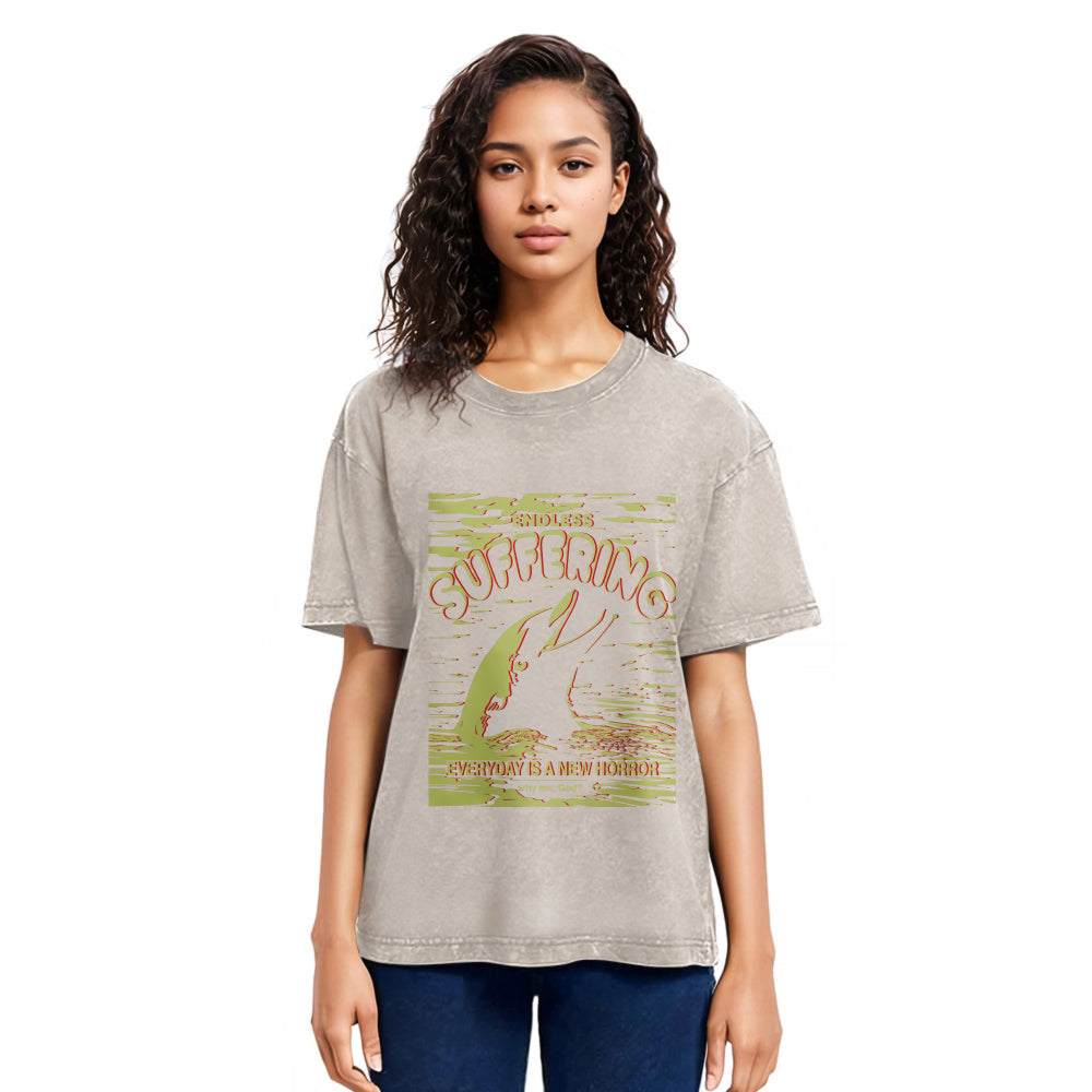 Tokyosol Frightened Dolphin Washed T-Shirt