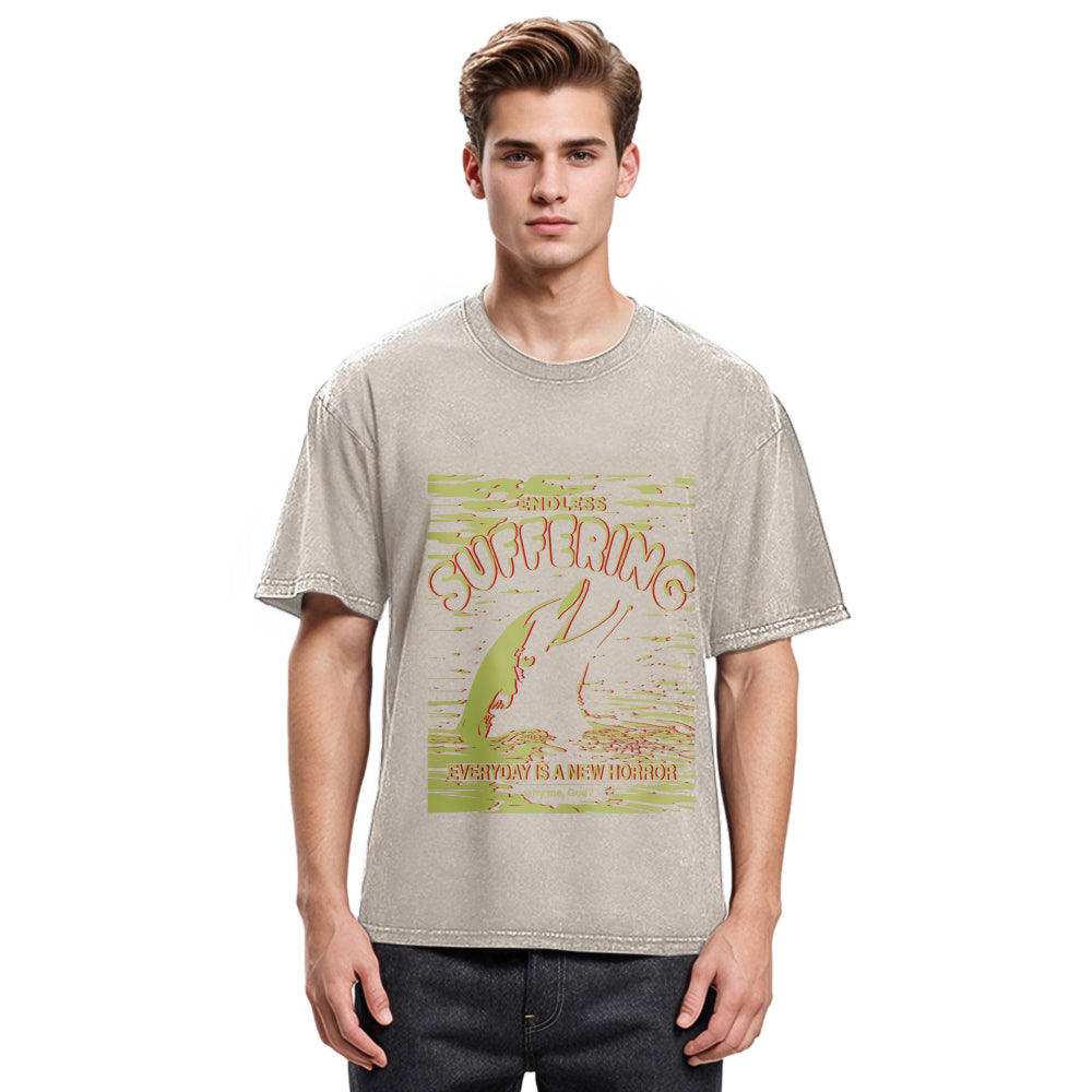 Tokyosol Frightened Dolphin Washed T-Shirt