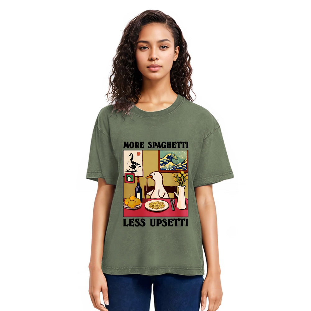 Tokyosol More Spaghetti Less Upsetti Goose Washed T-Shirt