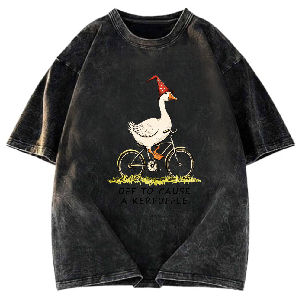 Tokyosol Stupid Goose Riding A Bicycle Classic T-Shirt