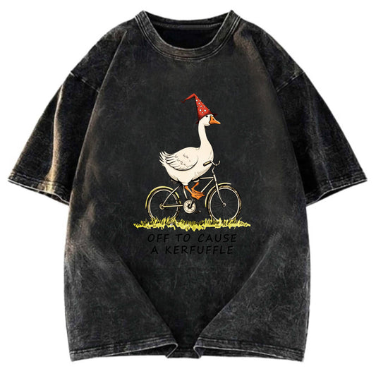 Tokyosol Stupid Goose Riding A Bicycle Classic T-Shirt