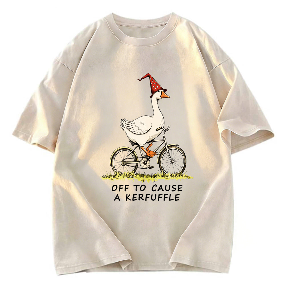 Tokyosol Stupid Goose Riding A Bicycle Classic T-Shirt