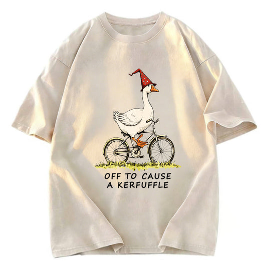 Tokyosol Stupid Goose Riding A Bicycle Classic T-Shirt