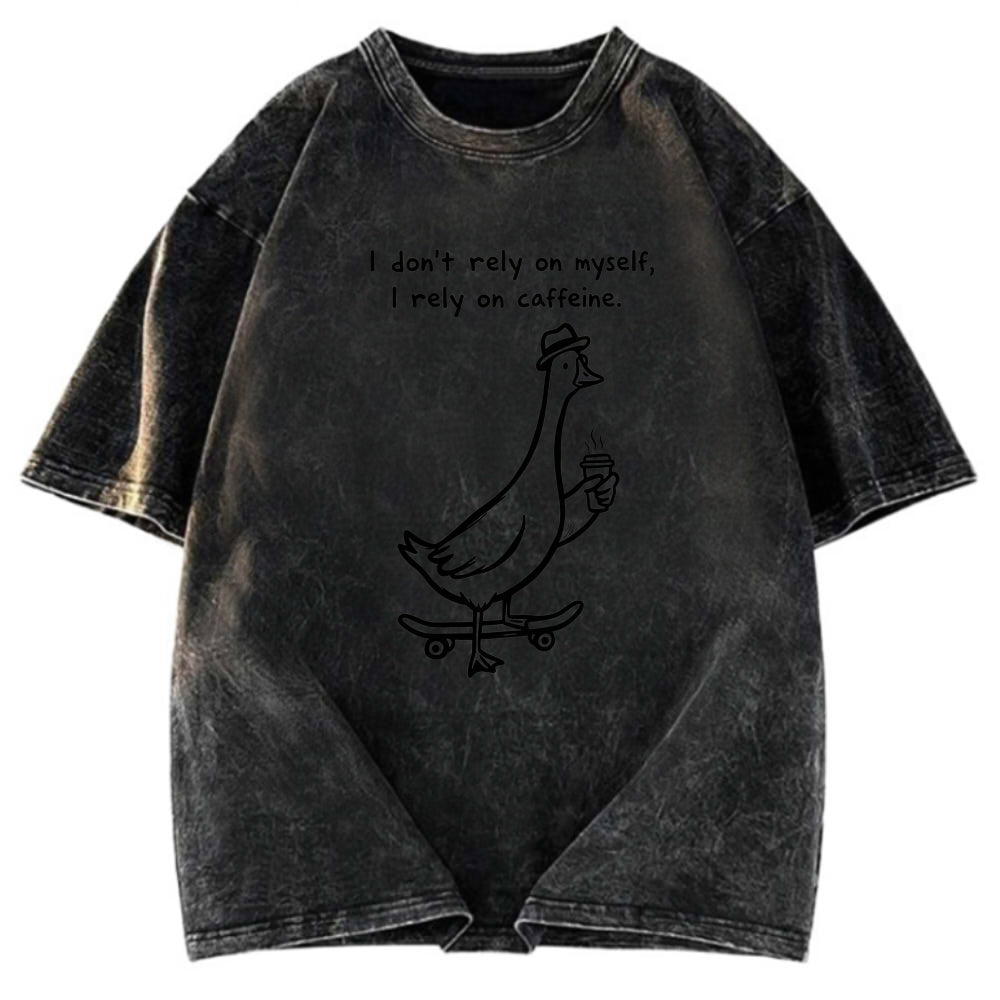 Tokyosol Goose Depends On Coffee Washed T-Shirt