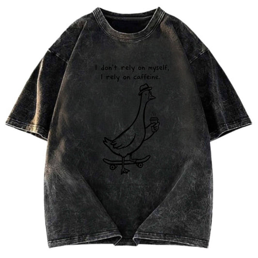 Tokyosol Goose Depends On Coffee Washed T-Shirt