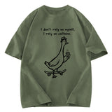 Tokyosol Goose Depends On Coffee Washed T-Shirt