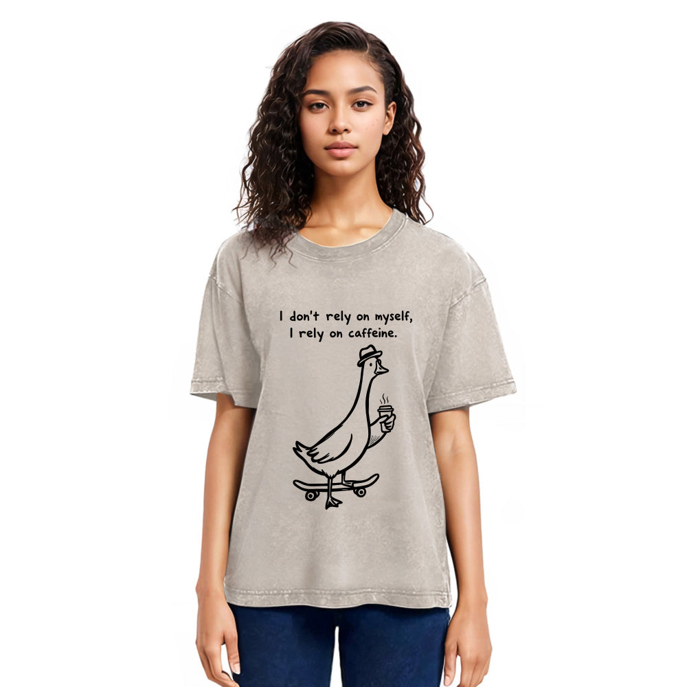 Tokyosol Goose Depends On Coffee Washed T-Shirt