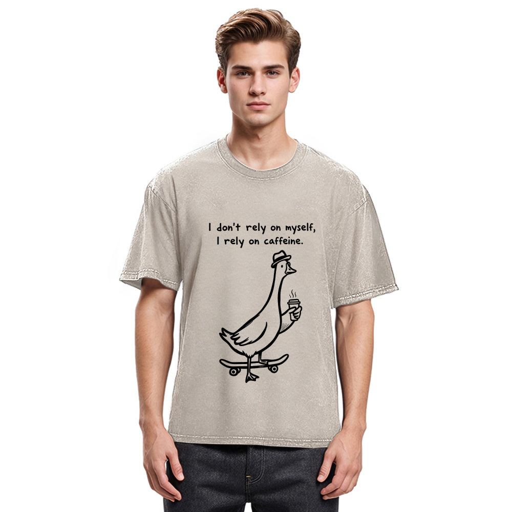 Tokyosol Goose Depends On Coffee Washed T-Shirt