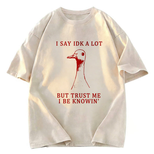 Tokyosol Silly Goose Understands Everything Washed T-Shirt