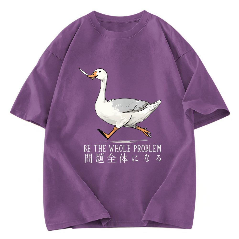 Tokyosol Running Stupid Goose Washed Crop T-Shirt