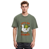 Tokyosol Frog Ready To Commit Crime Washed Crop T-Shirt