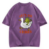 Tokyosol Frog Ready To Commit Crime Washed Crop T-Shirt