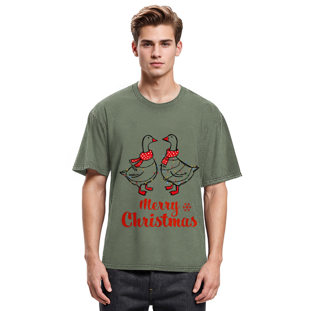 Tokyosol Christmas Goose Washed T-Shirt