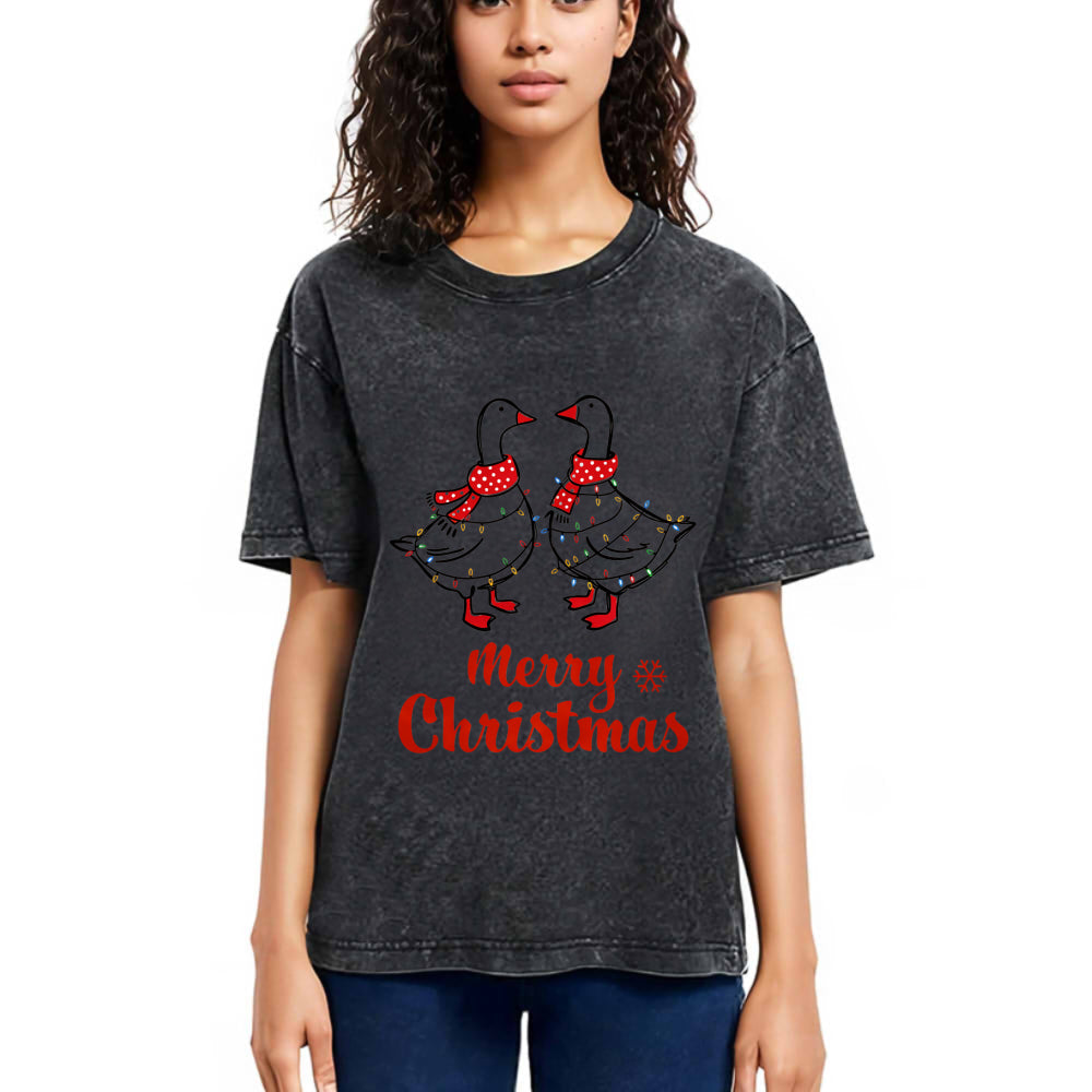 Tokyosol Christmas Goose Washed T-Shirt