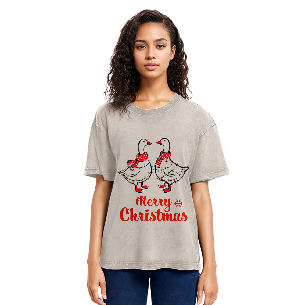 Tokyosol Christmas Goose Washed T-Shirt