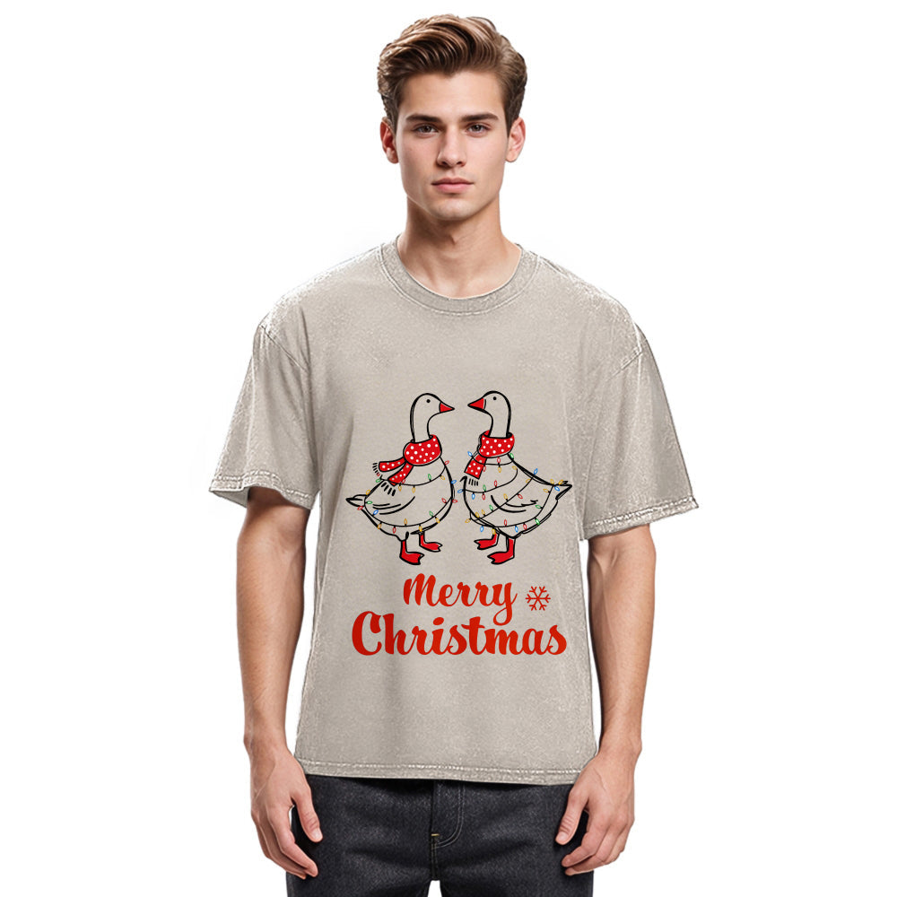 Tokyosol Christmas Goose Washed T-Shirt
