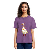 Tokyosol Funny Christmas Goose Washed T-Shirt