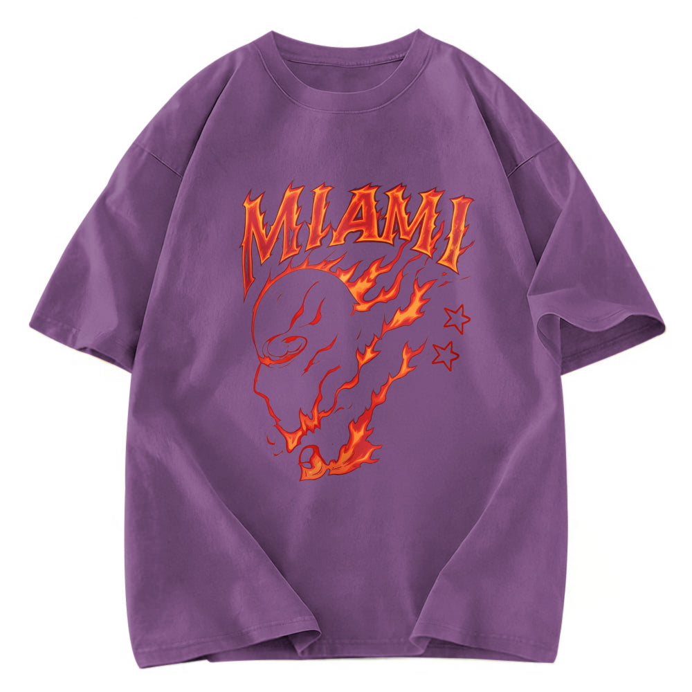Tokyosol Miami Flame Ninja Washed T-Shirt