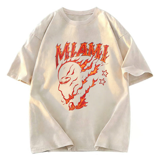 Tokyosol Miami Flame Ninja Washed T-Shirt