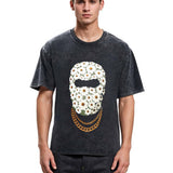 Tokyosol Daisy Mask Washed T-Shirt