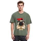Tokyosol Pug hiphop Washed T-Shirt