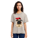 Tokyosol Pug hiphop Washed T-Shirt