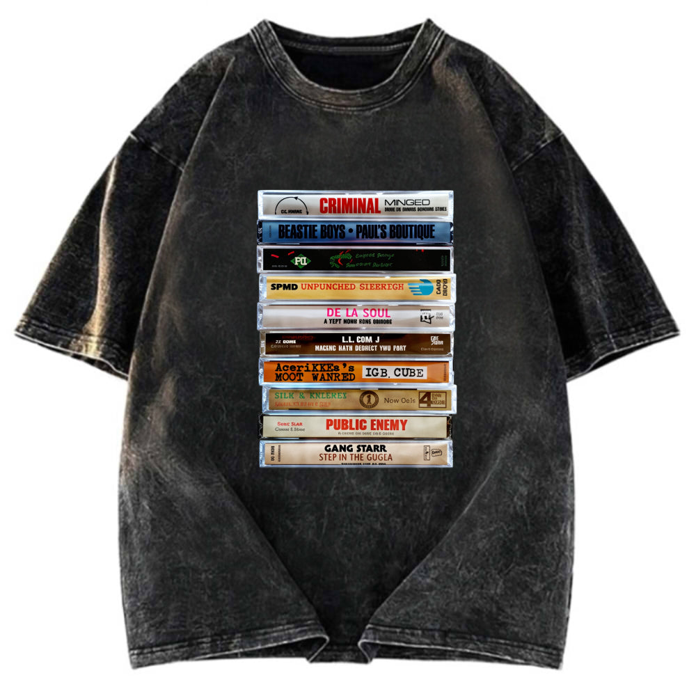Tokyosol 90s Hip Hop Underground Tapes Washed T-Shirt