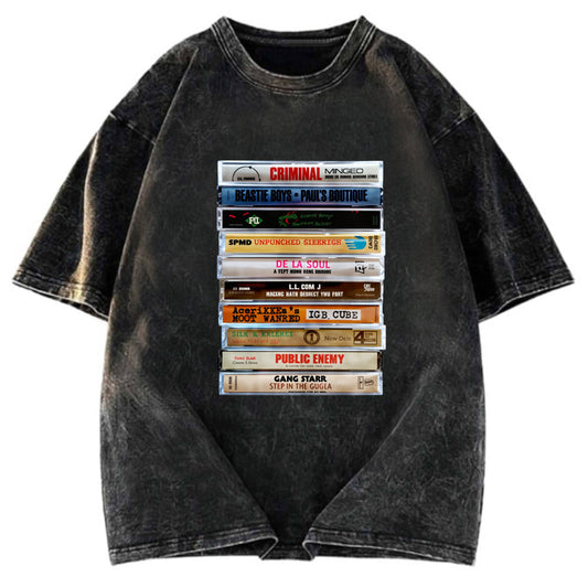 Tokyosol 90s Hip Hop Underground Tapes Washed T-Shirt