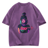 Tokyosol Cute Lofi Egirl Anime Washed T-Shirt