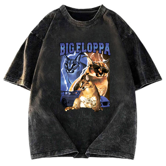 Tokyosol BIG FLOPPA VINTAGE RAP Washed T-Shirt