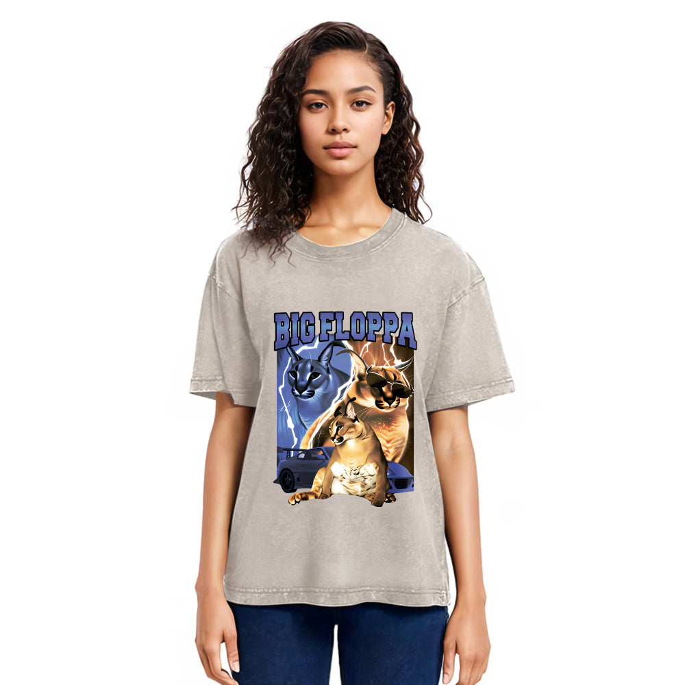 Tokyosol BIG FLOPPA VINTAGE RAP Washed T-Shirt