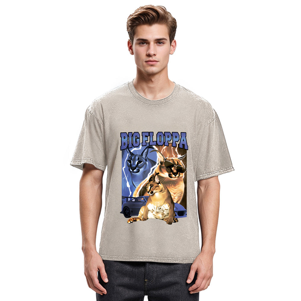 Tokyosol BIG FLOPPA VINTAGE RAP Washed T-Shirt