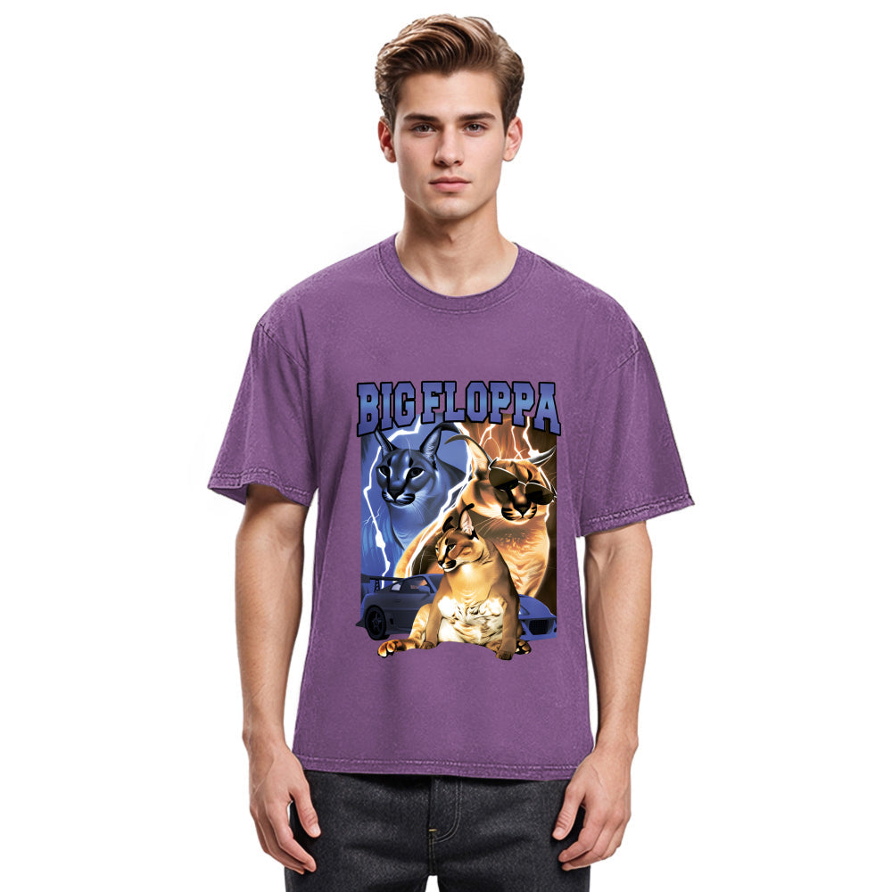 Tokyosol BIG FLOPPA VINTAGE RAP Washed T-Shirt