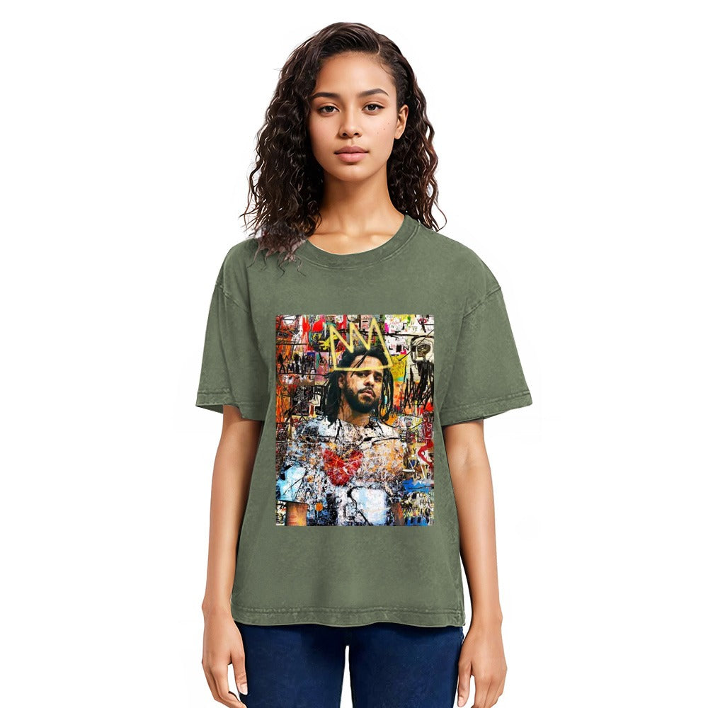 Tokyosol J Cole Portrait Washed T-Shirt