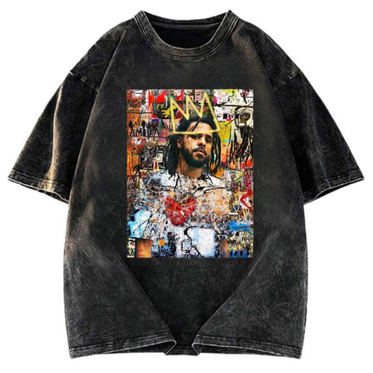 Tokyosol J Cole Portrait Washed T-Shirt