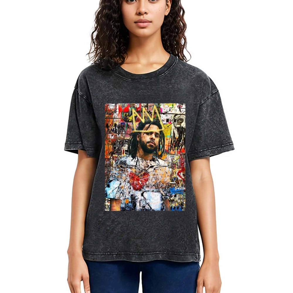 Tokyosol J Cole Portrait Washed T-Shirt